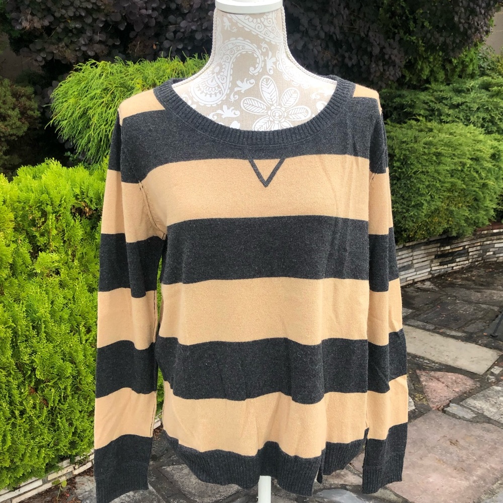 Michael Stars Wool/Cashmere Blend Stripe Sweater